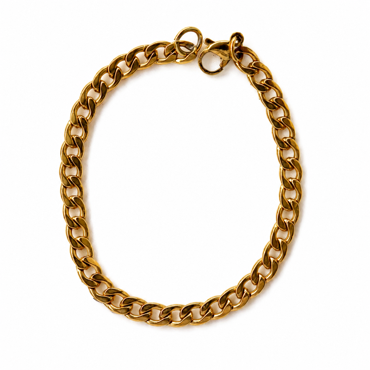 Flat cuban bracelet