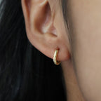 925 plain circle hoops