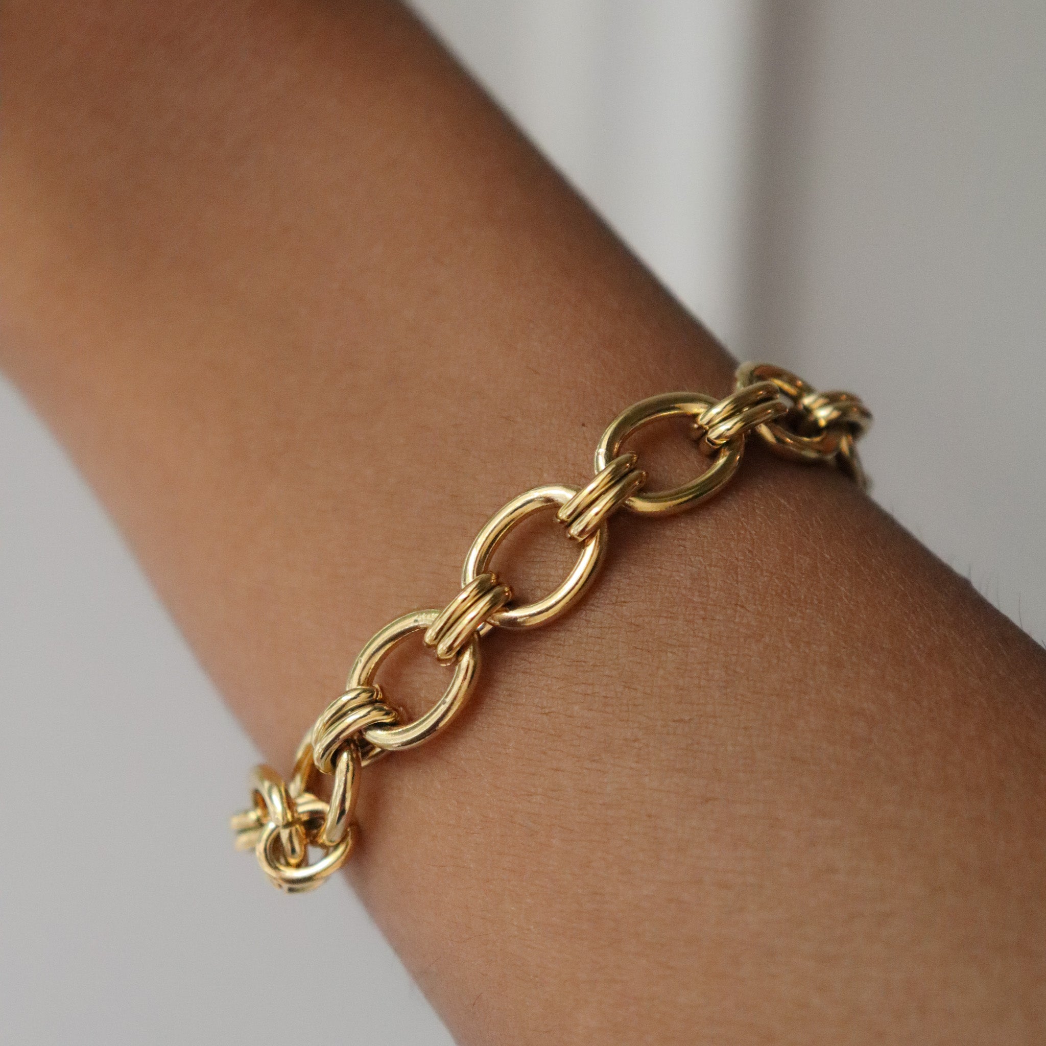 Locked in link bracelet