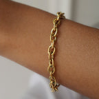 Thin circle ring bracelet