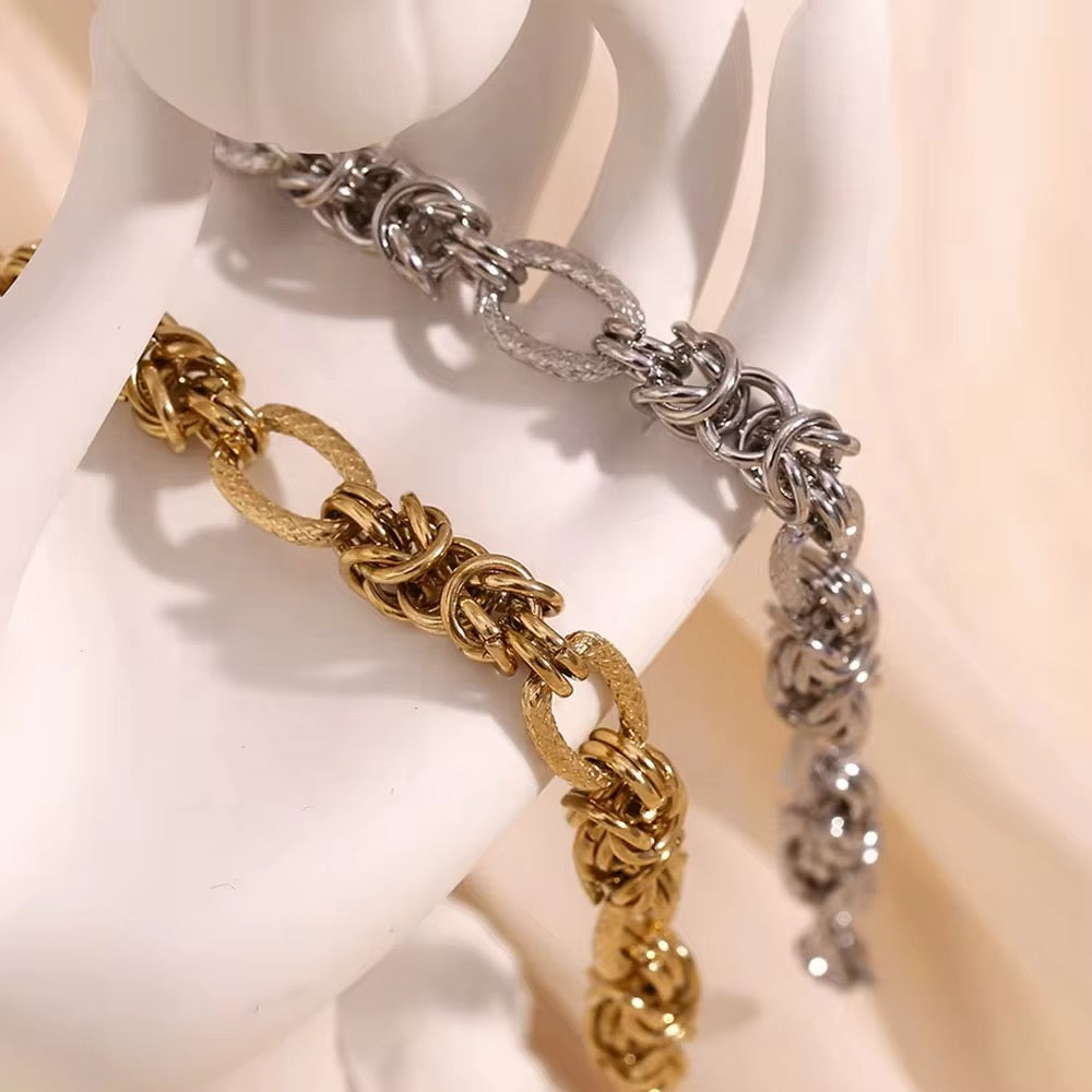 Industrial luxe bracelet