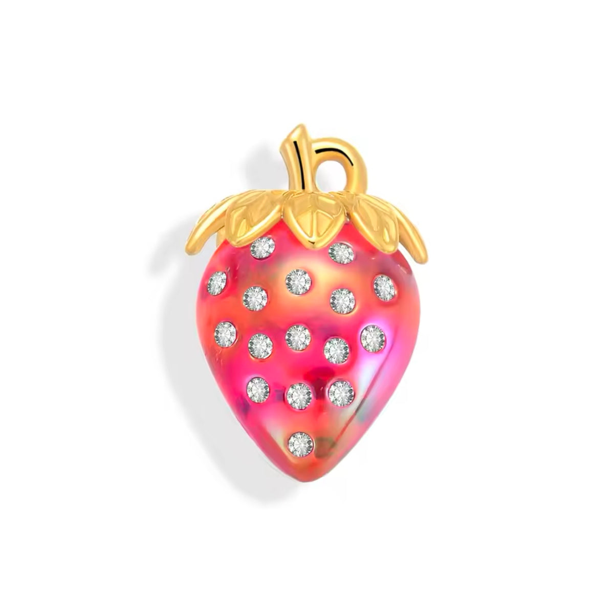 3D Strawberry charms