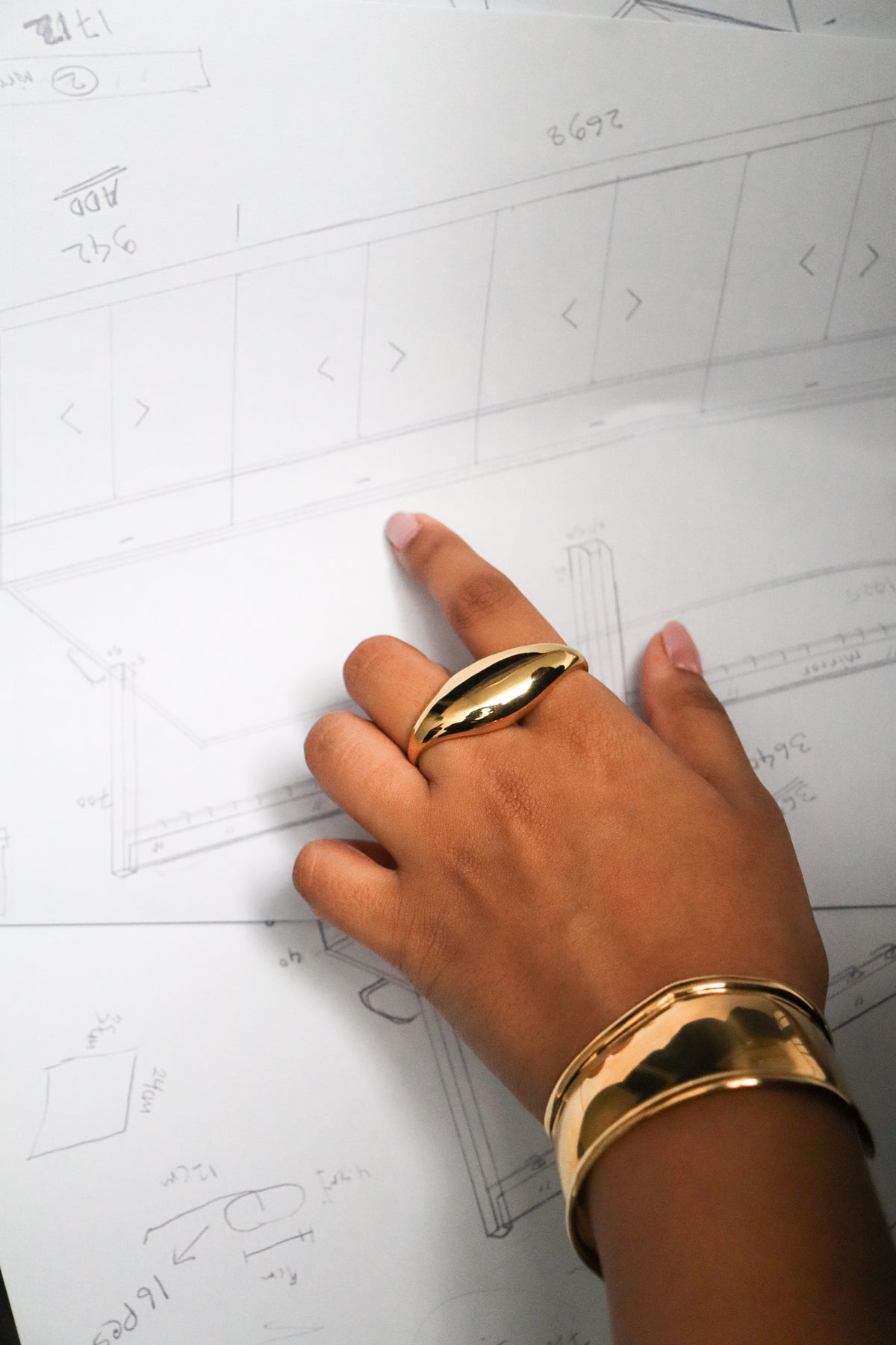 2 finger blob ring