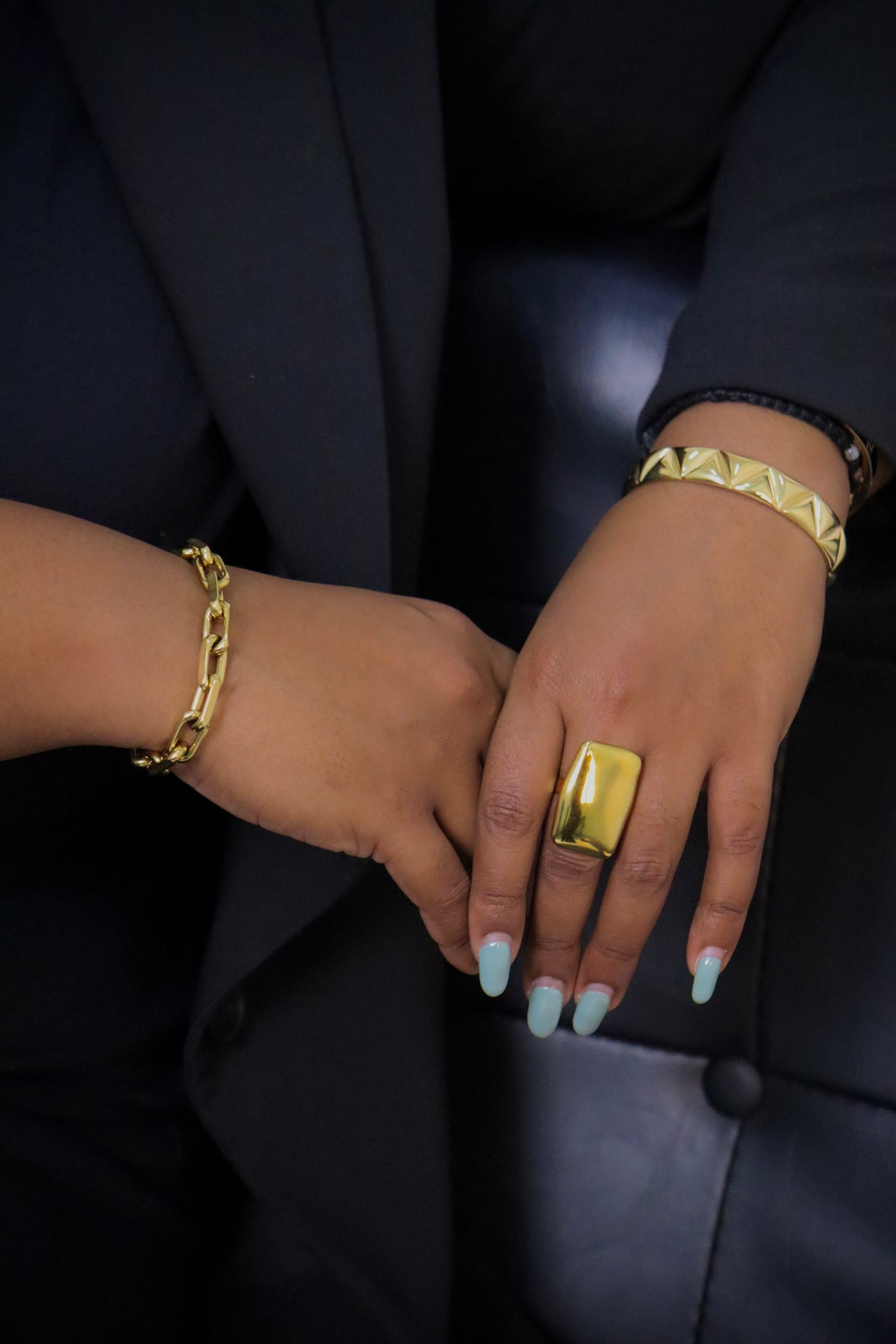 Bold rectangle ring