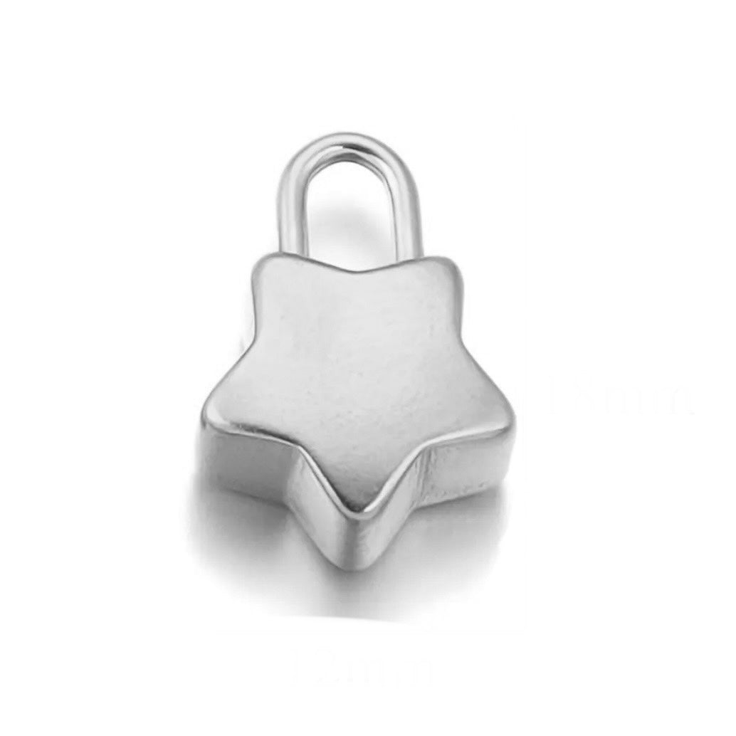Lock and key charms