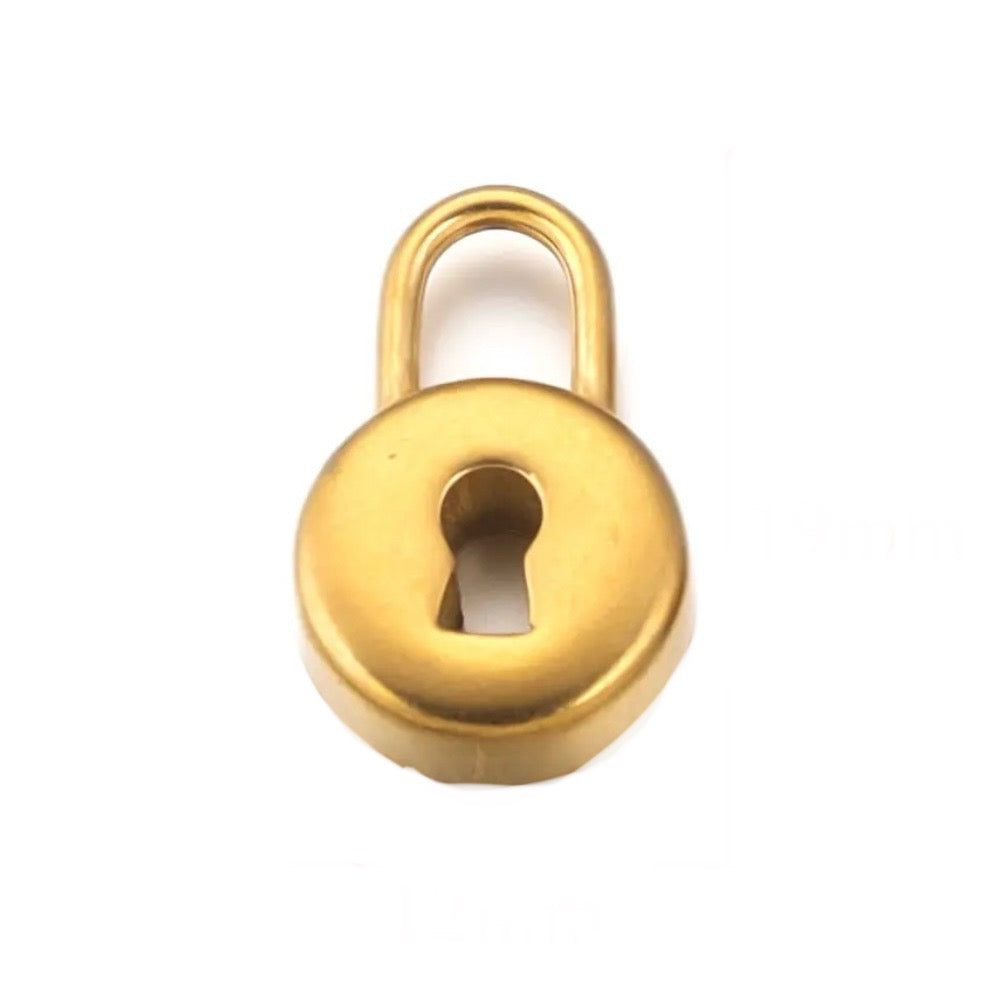 Lock and key charms