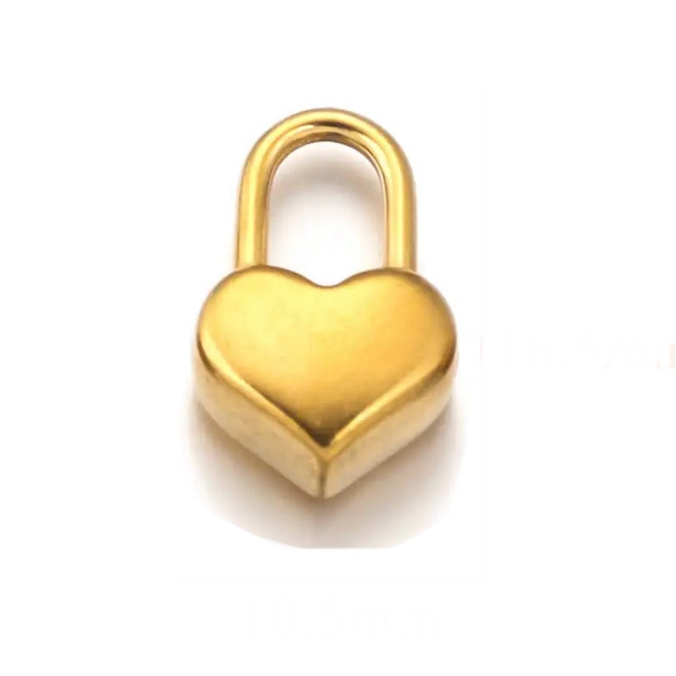 Lock and key charms