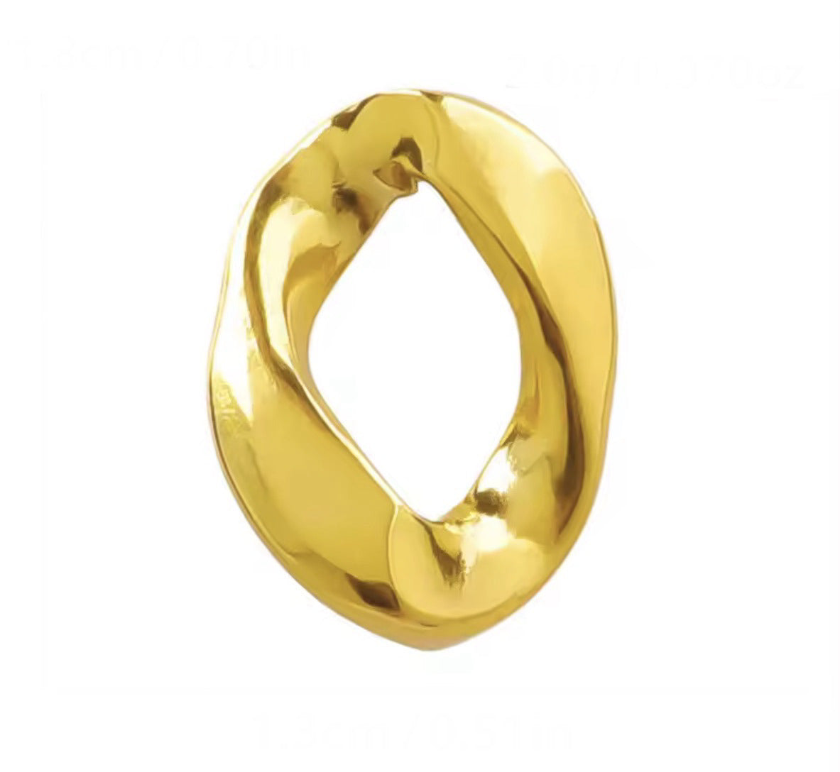 Gold disk charms