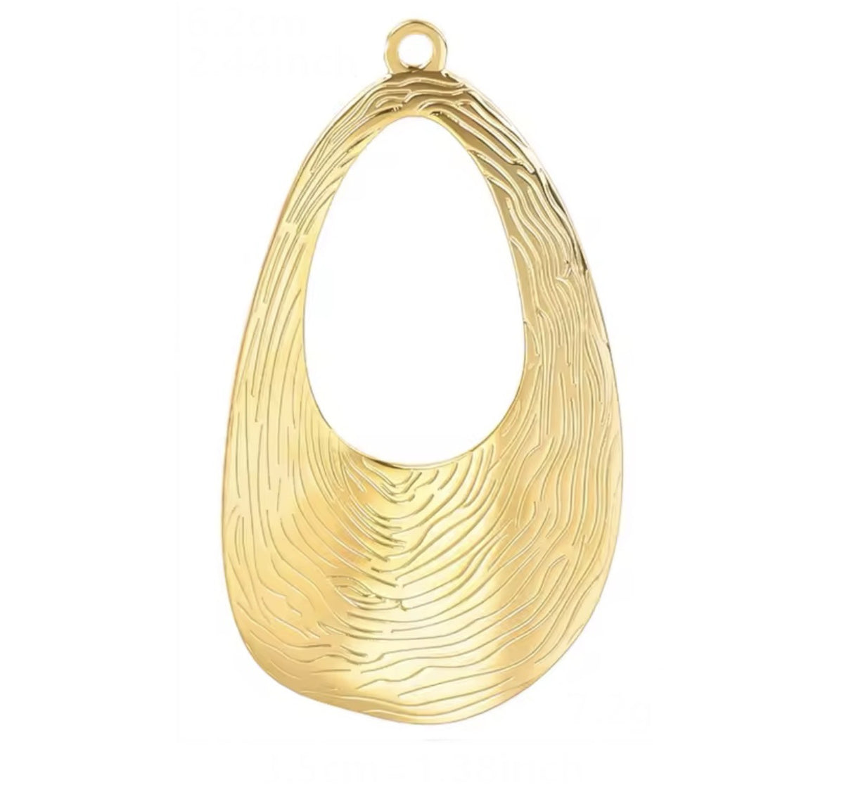 Gold disk charms