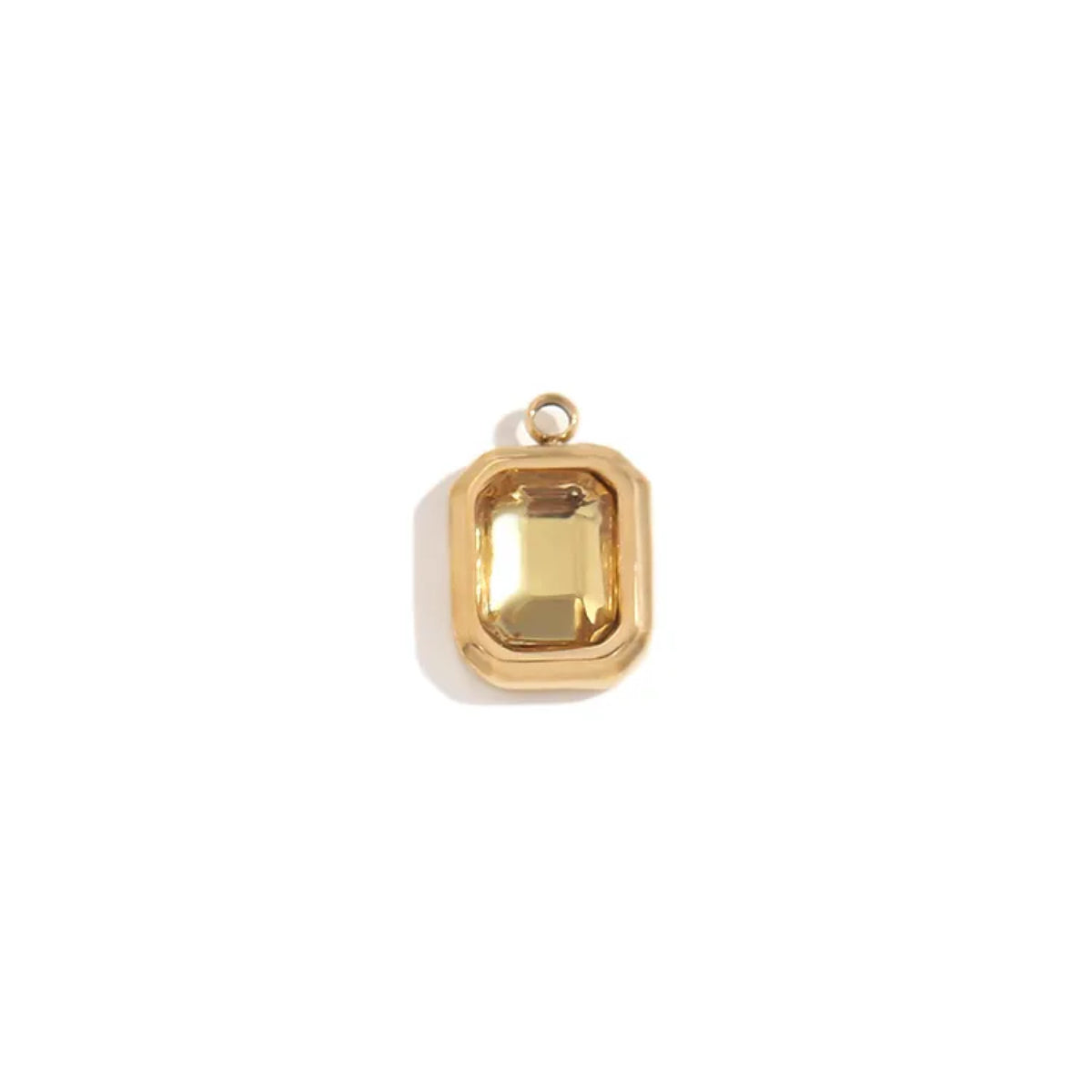 Rectangle gem charms