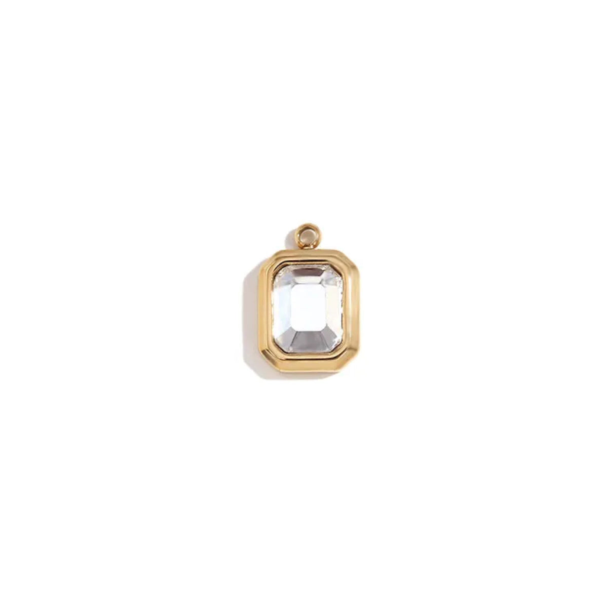 Rectangle gem charms