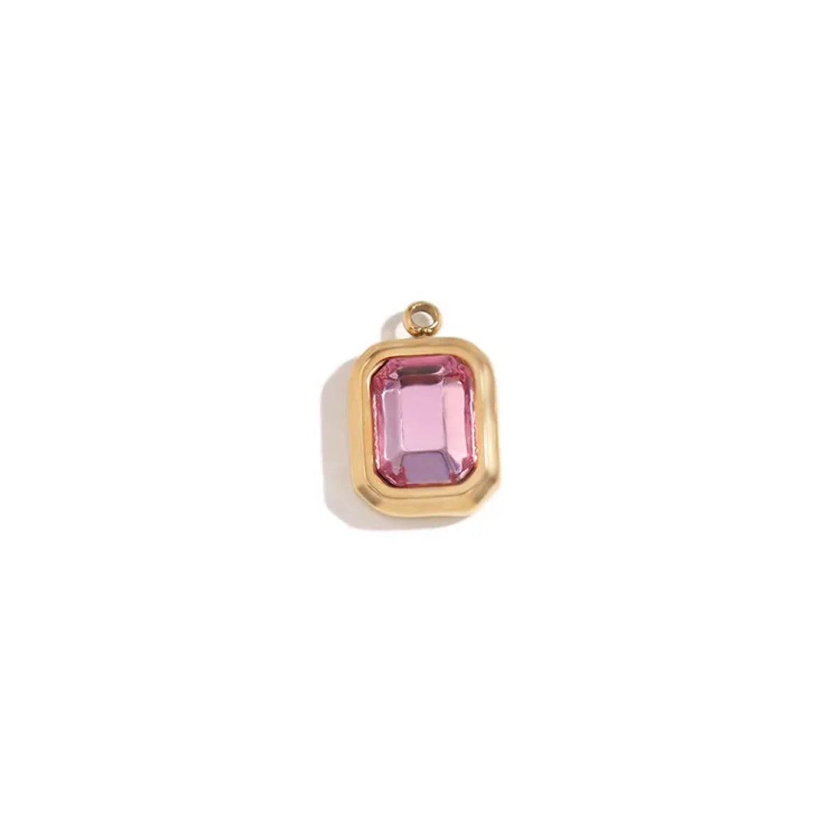 Rectangle gem charms