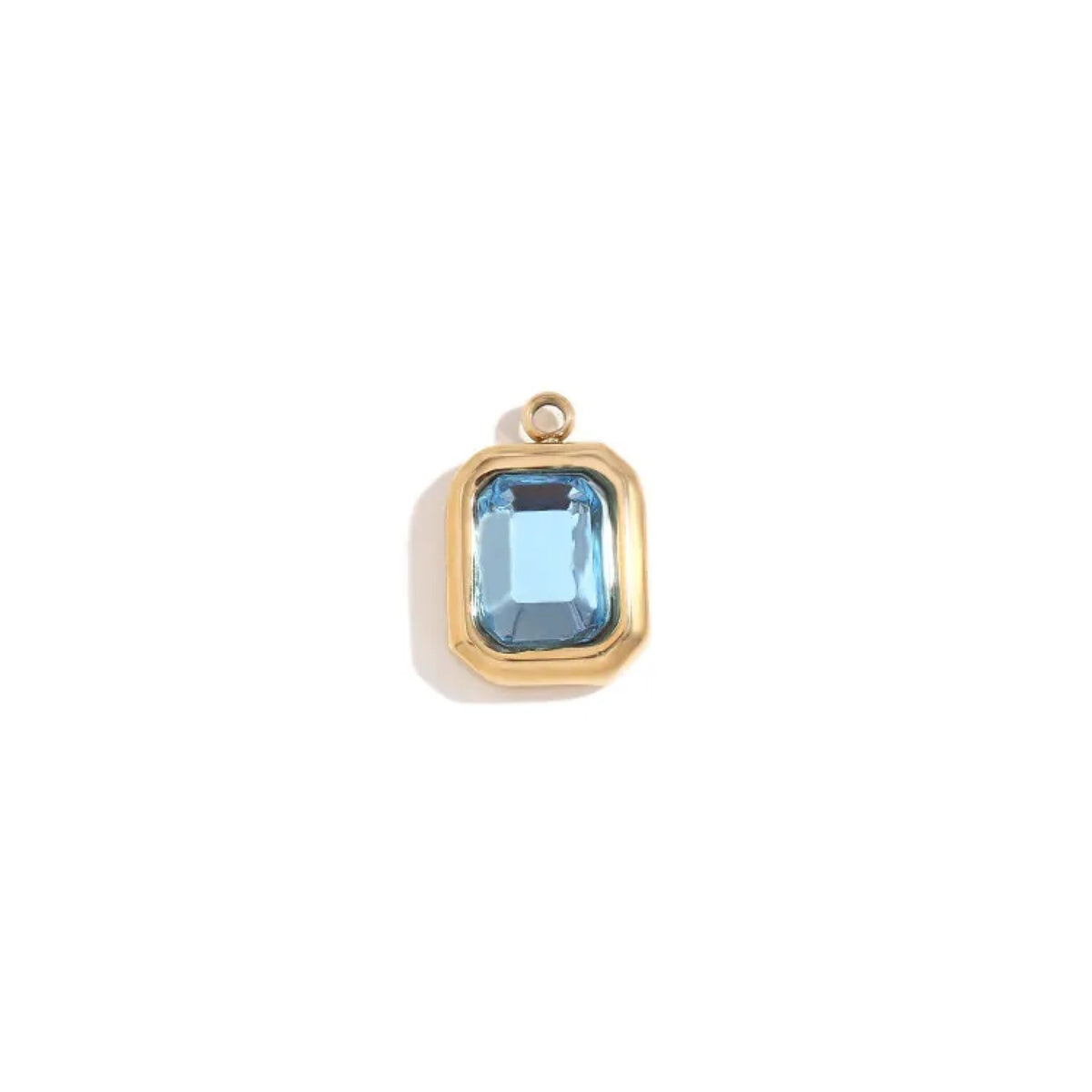 Rectangle gem charms
