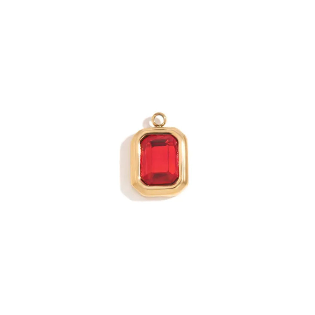 Rectangle gem charms