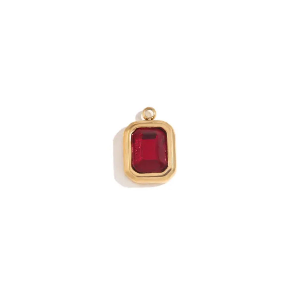 Rectangle gem charms