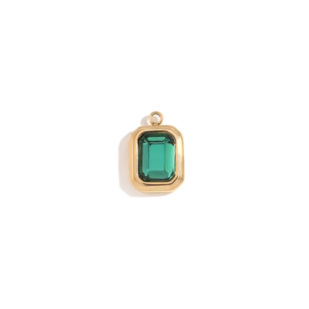 Rectangle gem charms