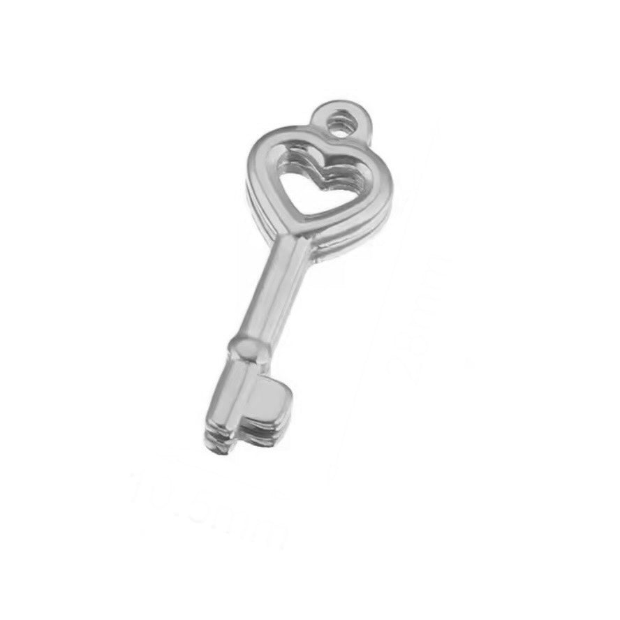 Lock and key charms
