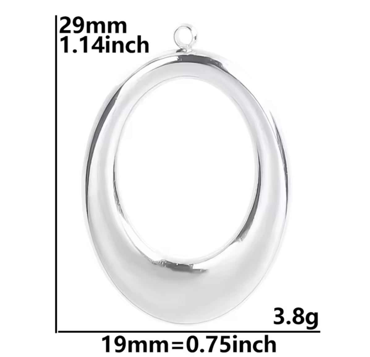 Silver disk charms
