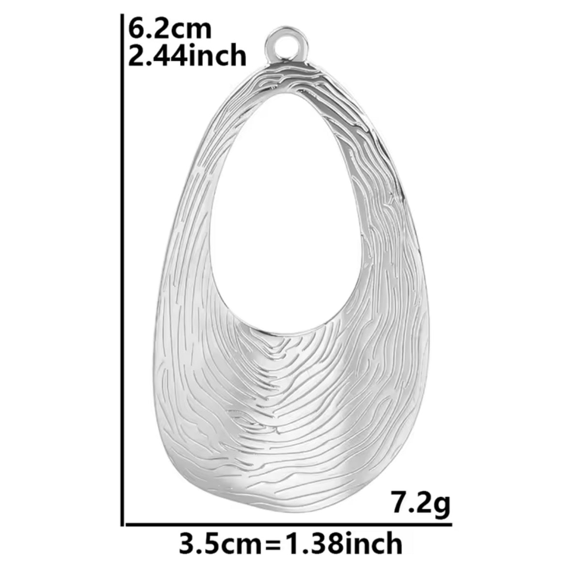 Silver disk charms