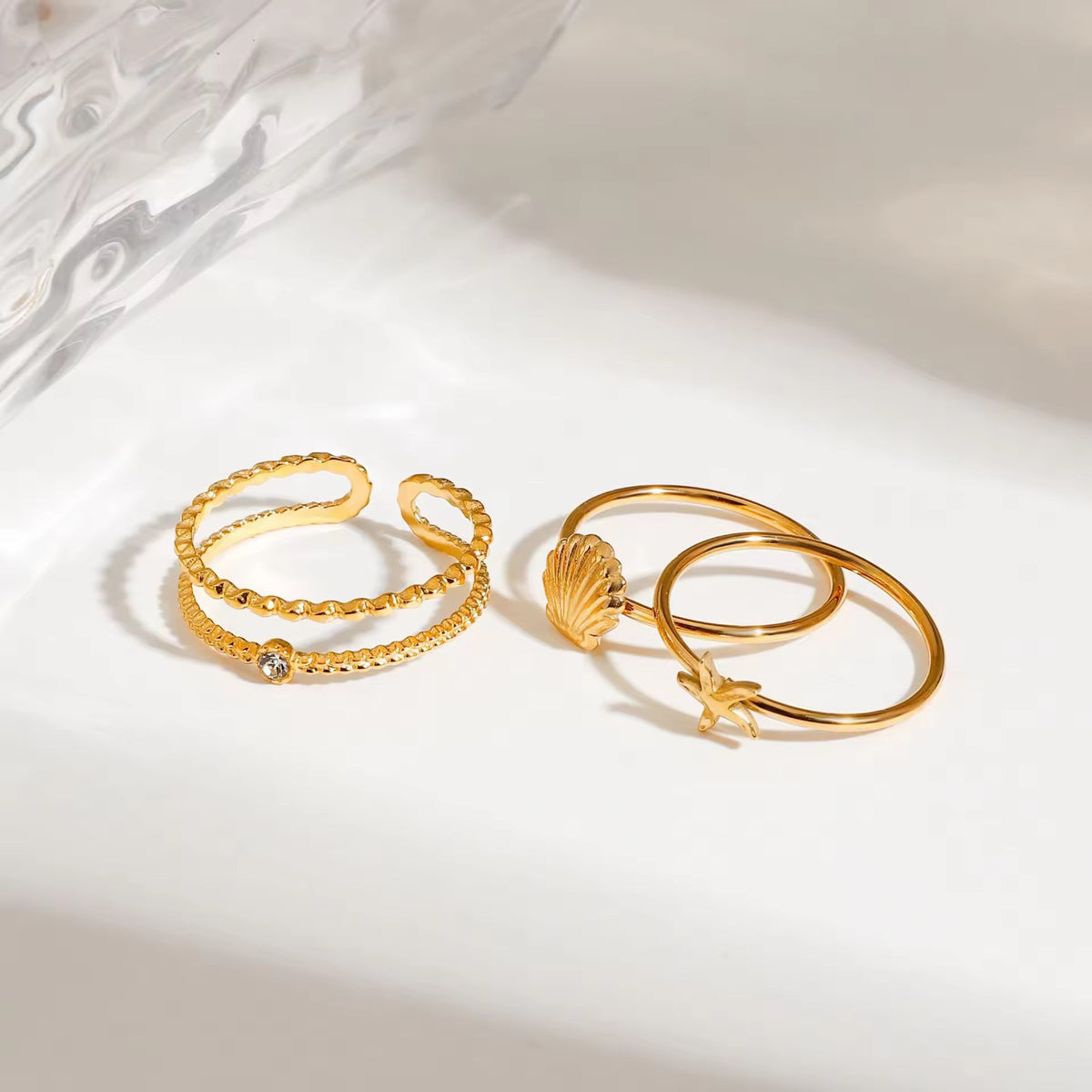 Baby shell ring