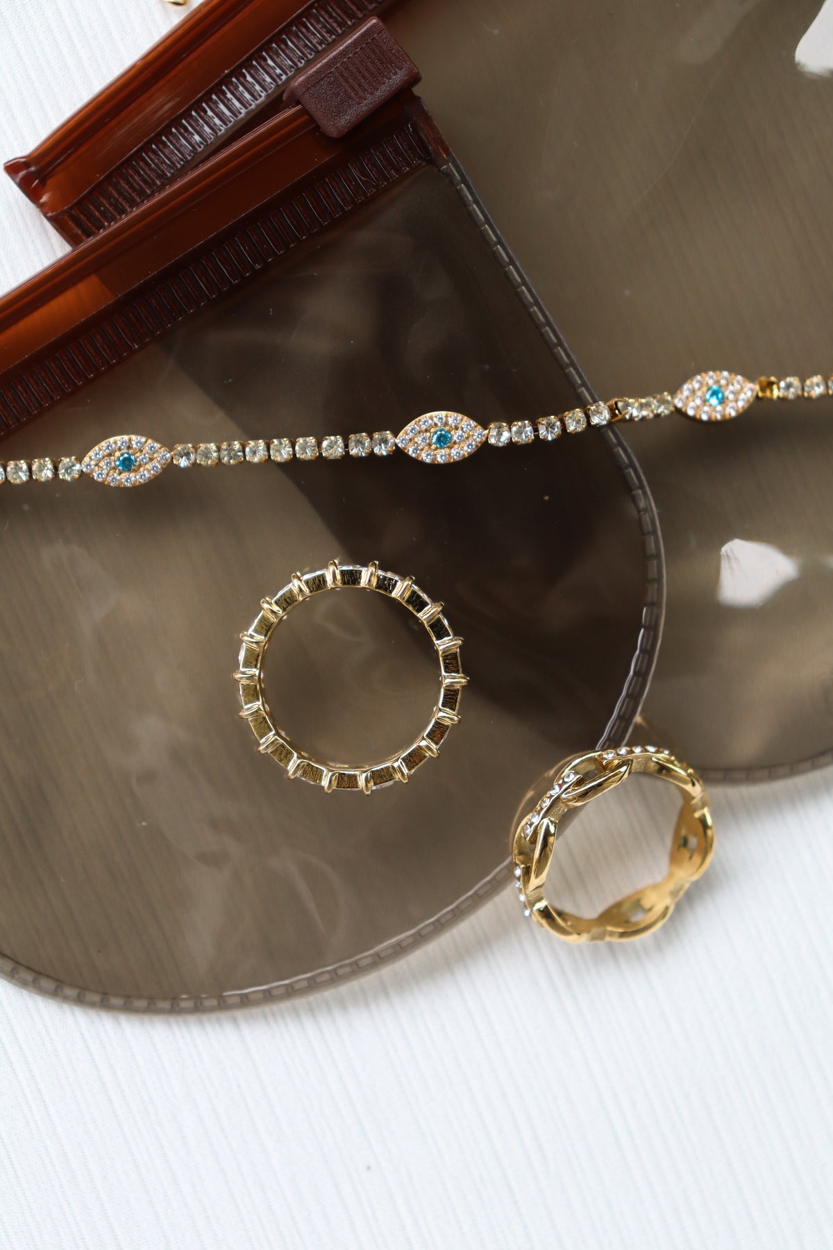Bling eye bracelet