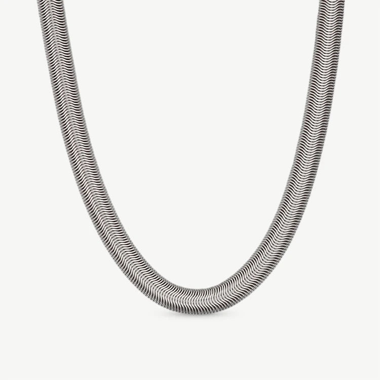 Thick flat chain (SILVER)