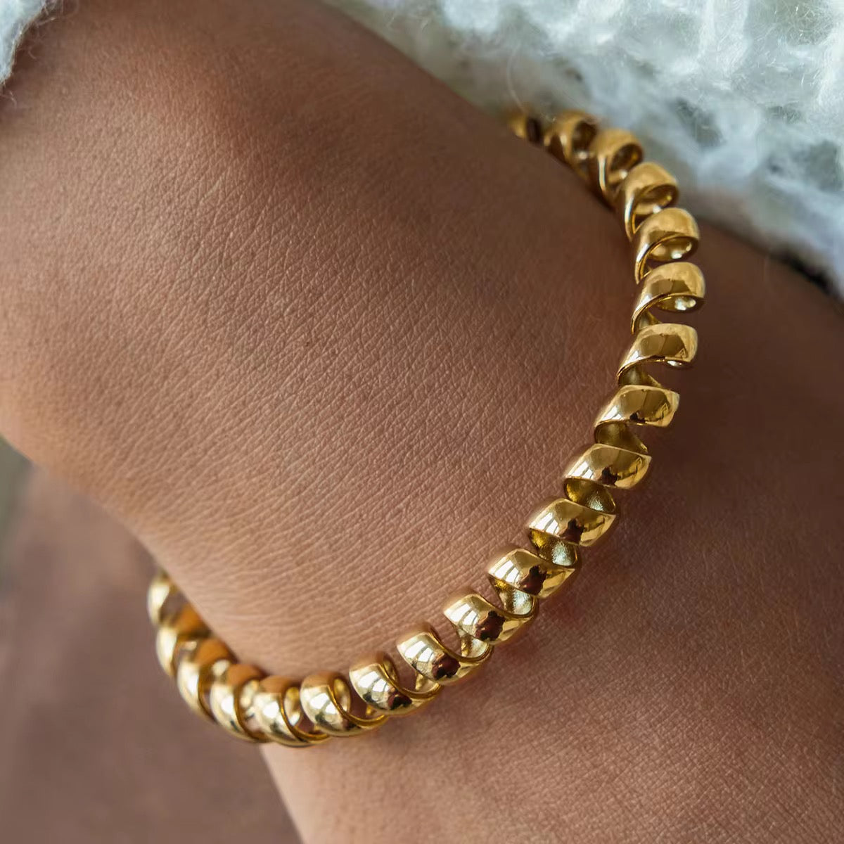 Lunar embrace bangle