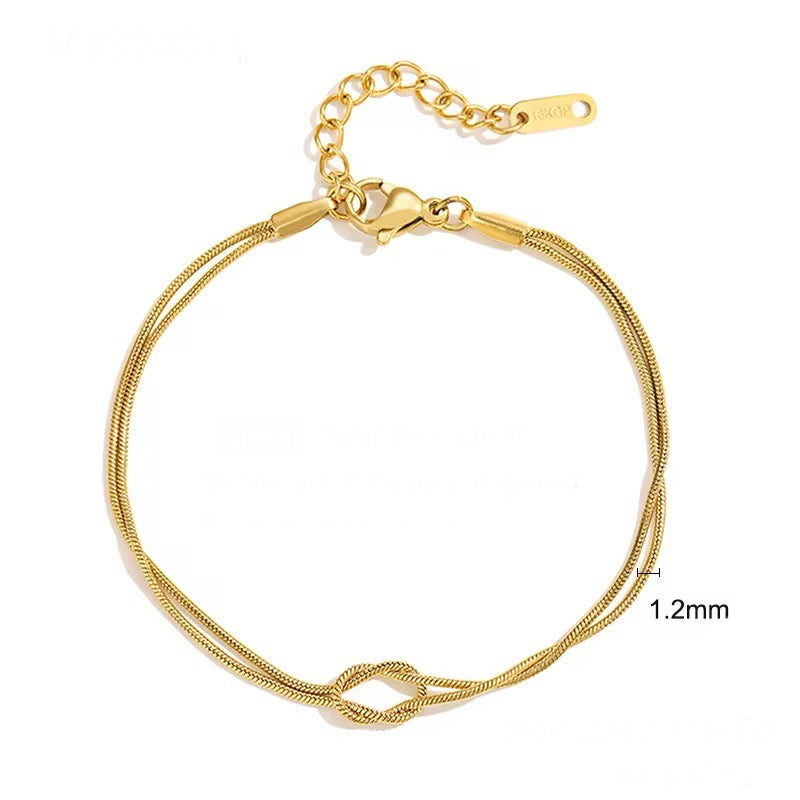 Knotted bracelet