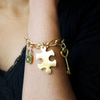 Lock and key charms