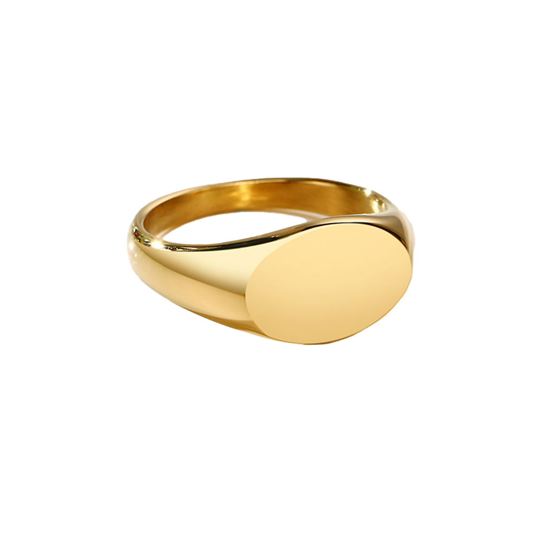 Oval singlet ring