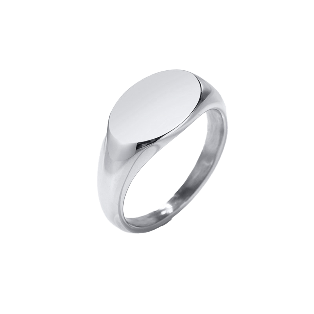 Oval singlet ring
