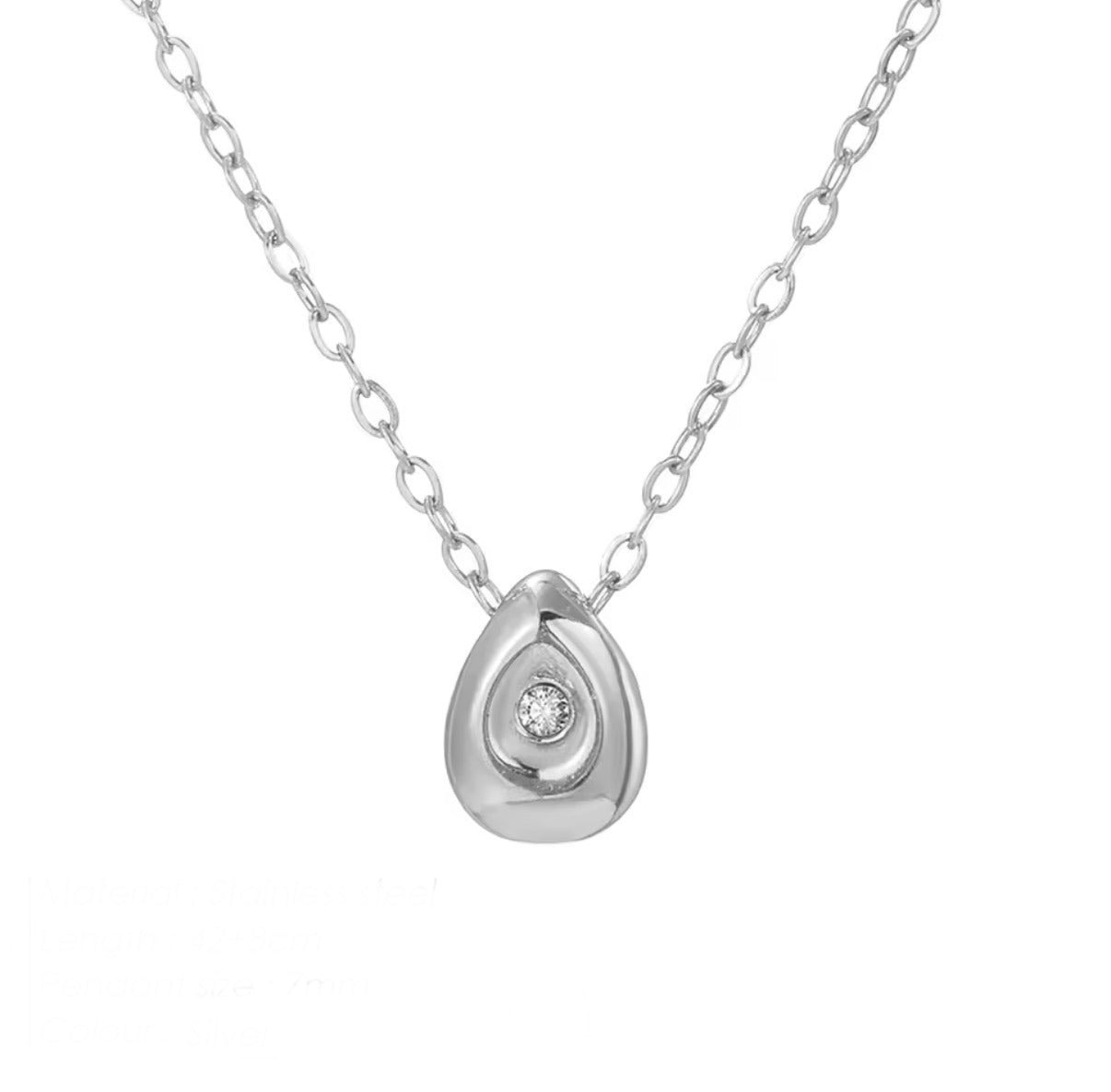 925 pebble chain