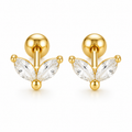 925 petal studs