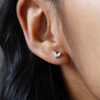 925 petal studs