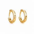 925 plain circle hoops