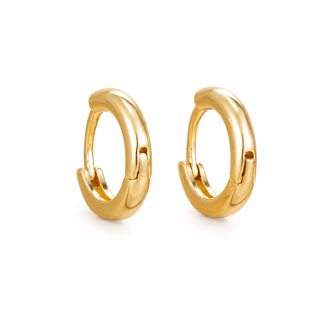 925 plain circle hoops