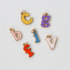 Rainbow alphabet charms