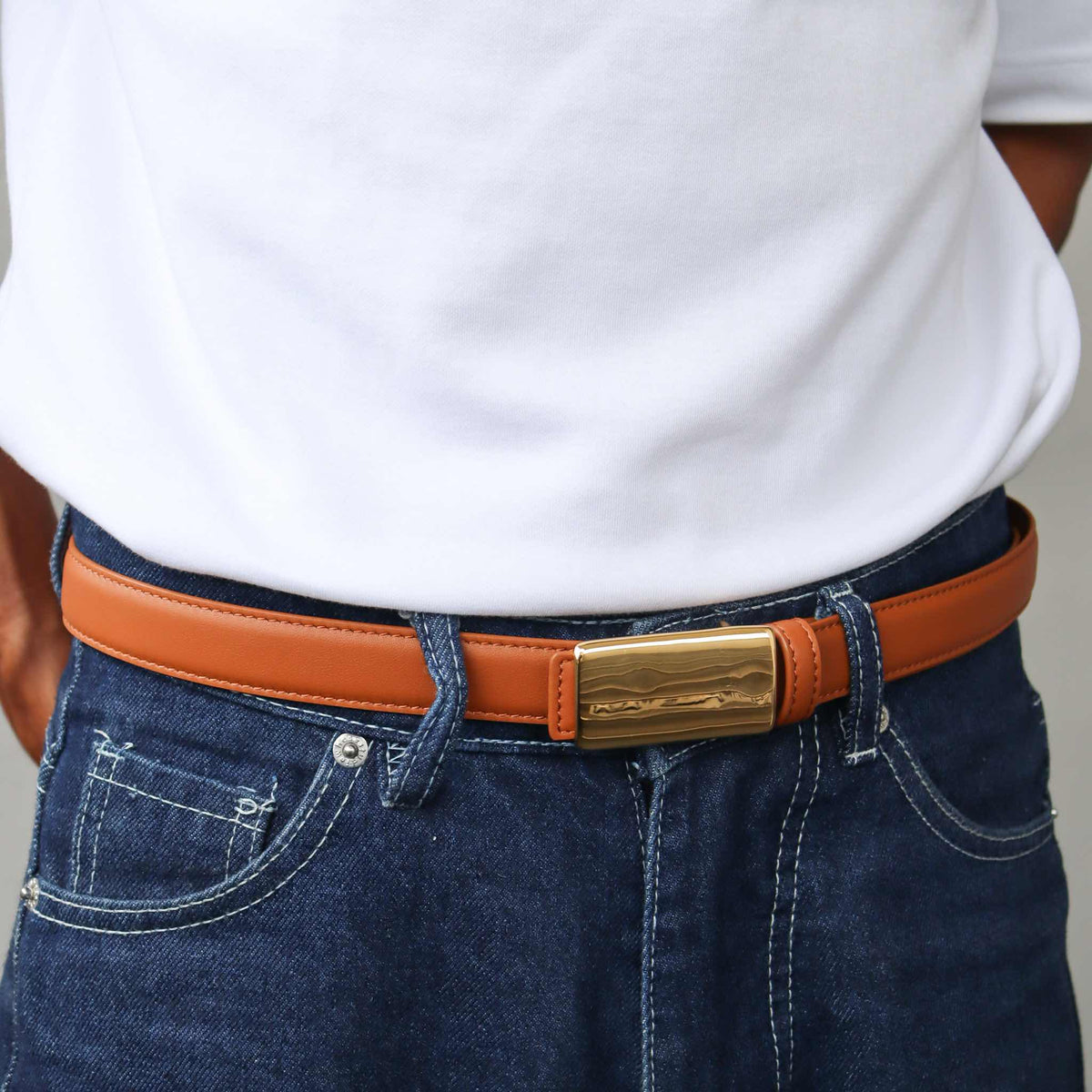 Rectangle buckle belts
