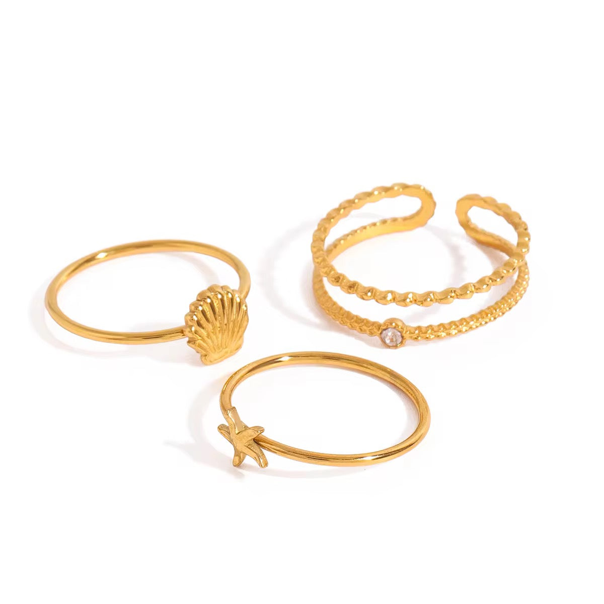 Baby starfish ring