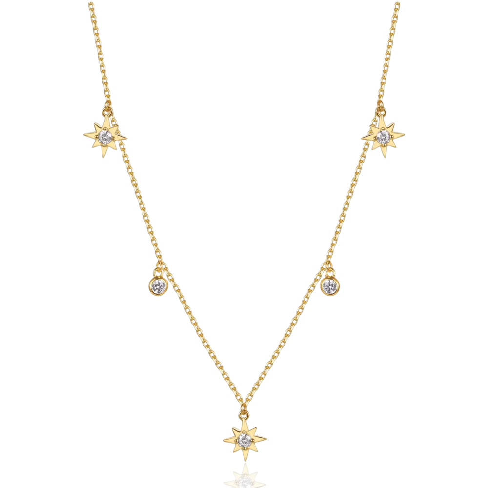 925 Starlight Chain in gold-plated sterling silver on a white background