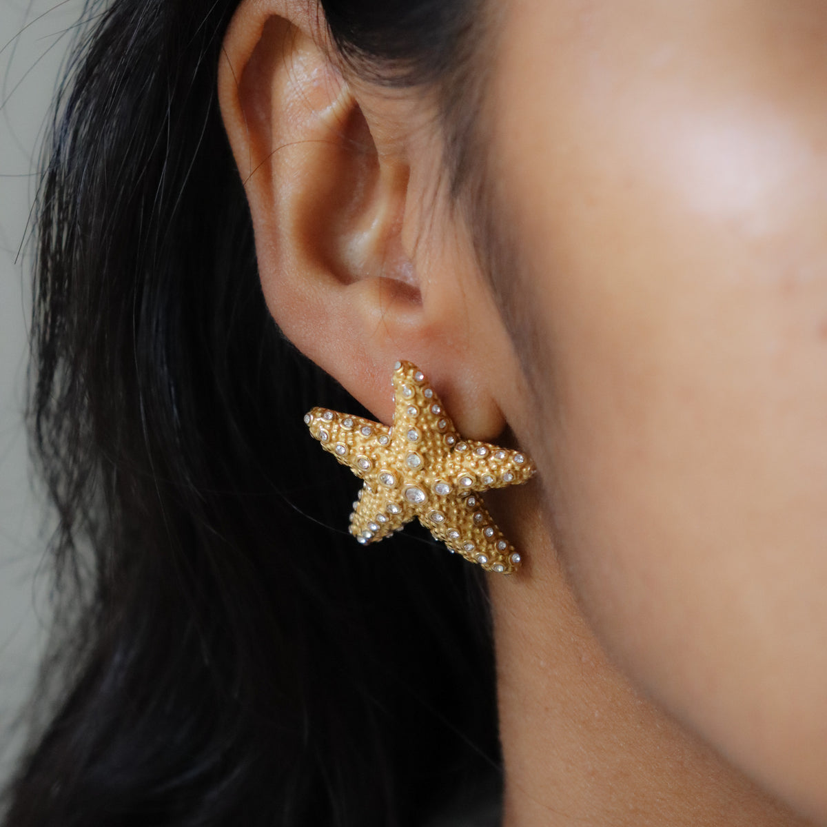 Studded starfish studs