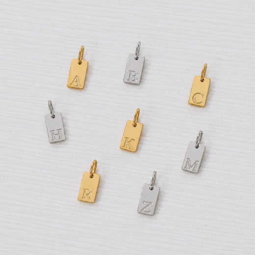 Tag alphabet charms