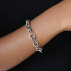 Textured circle ring bracelet