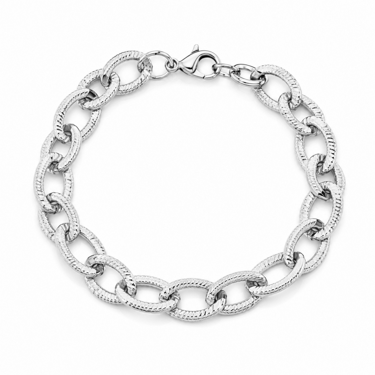 Textured circle ring bracelet
