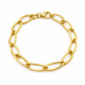 Textured link bracelet