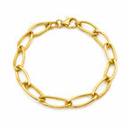 Textured link bracelet