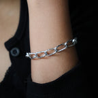 Textured link bracelet