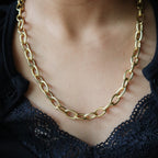 Textured round chain