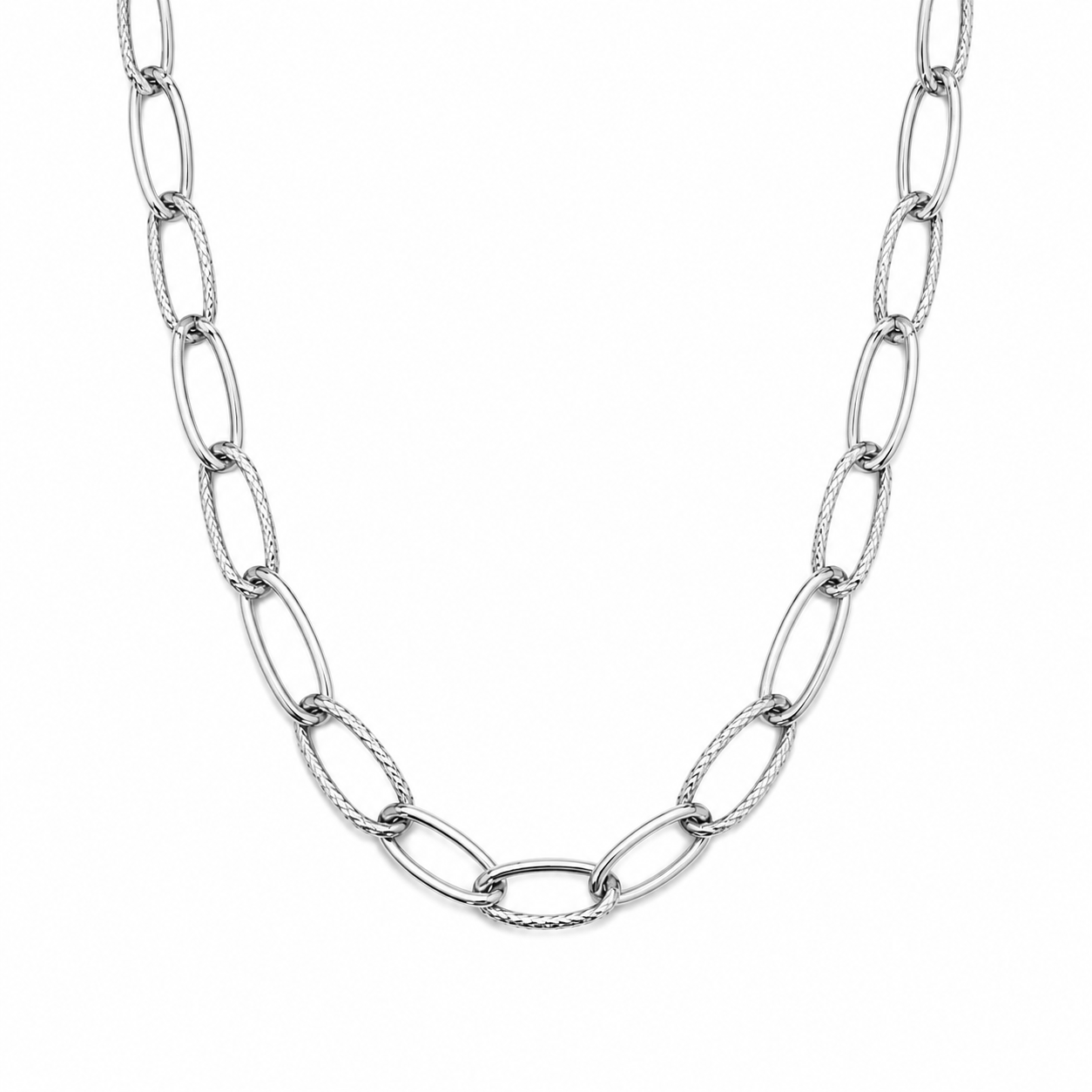 Textured round chain