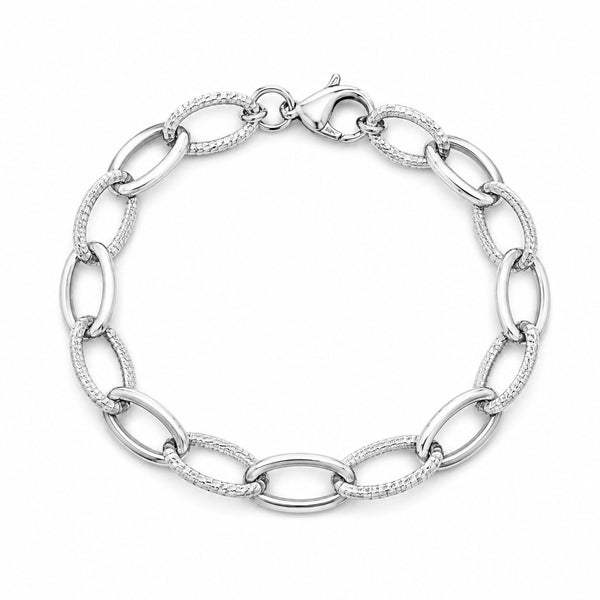 Textured round ring bracelet